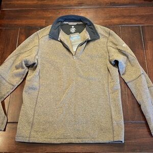 KÜHL Men's 1/4 Zip Up Sweater - Oatmeal - Large